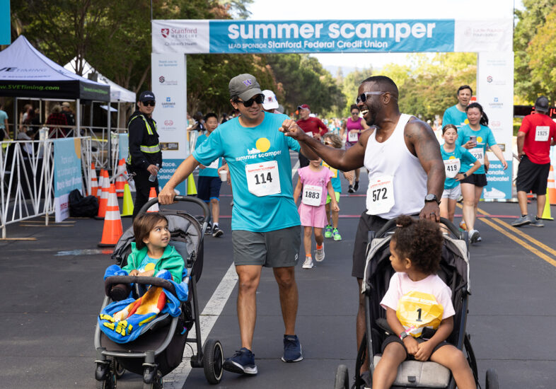 In 2024, nearly 3,000 Scamper-ers walked, ran, rolled, and sprinted across the finish line in support of our patients and their families.